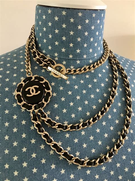 light green chanel necklace|Chanel jewelry necklace.